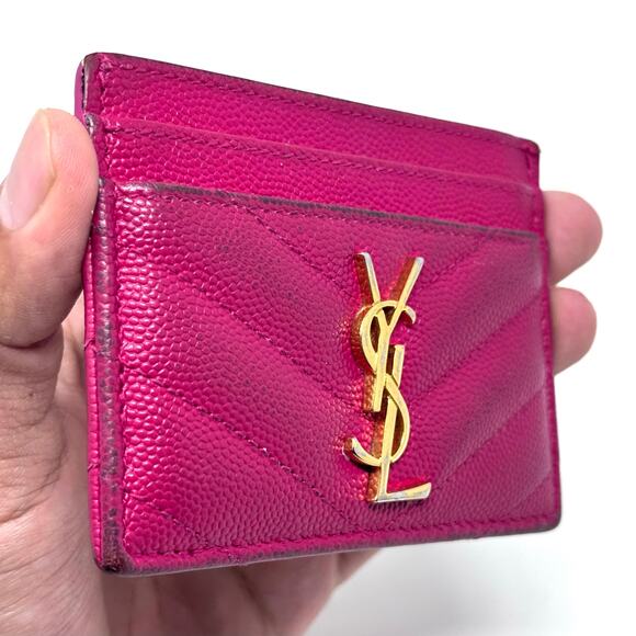 YSL All Black Cardholder Wallet - Picture 5 of 12